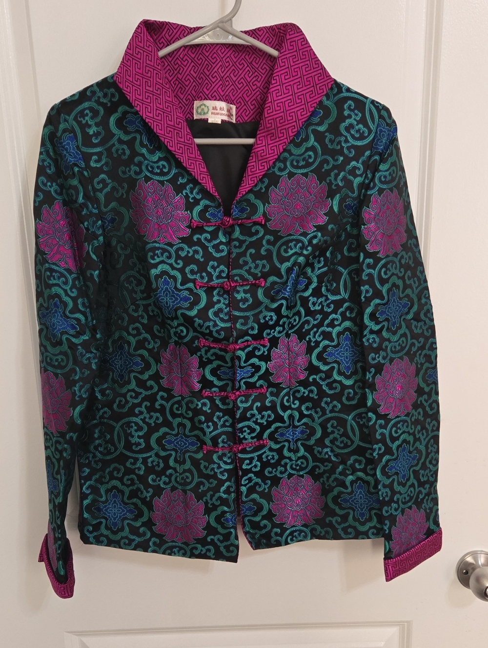 Ruifuxiang Vintage Silk Brocade Tang Jacket / Cheongsam Style Blazer